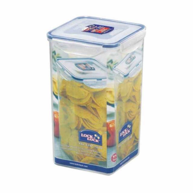 Lock &amp; Lock HPL822R Square Tall Food Container 4L - Toples Besar