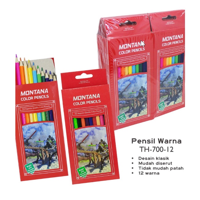 Pensil warna 12 pcs BESAR