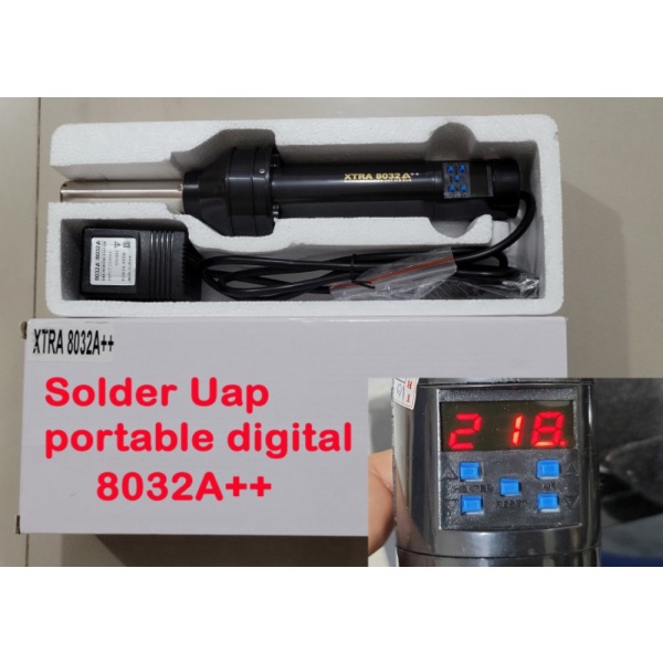 DIGITAL  Merk XTRA Solder Uap Digital Portable 8032A Diskon