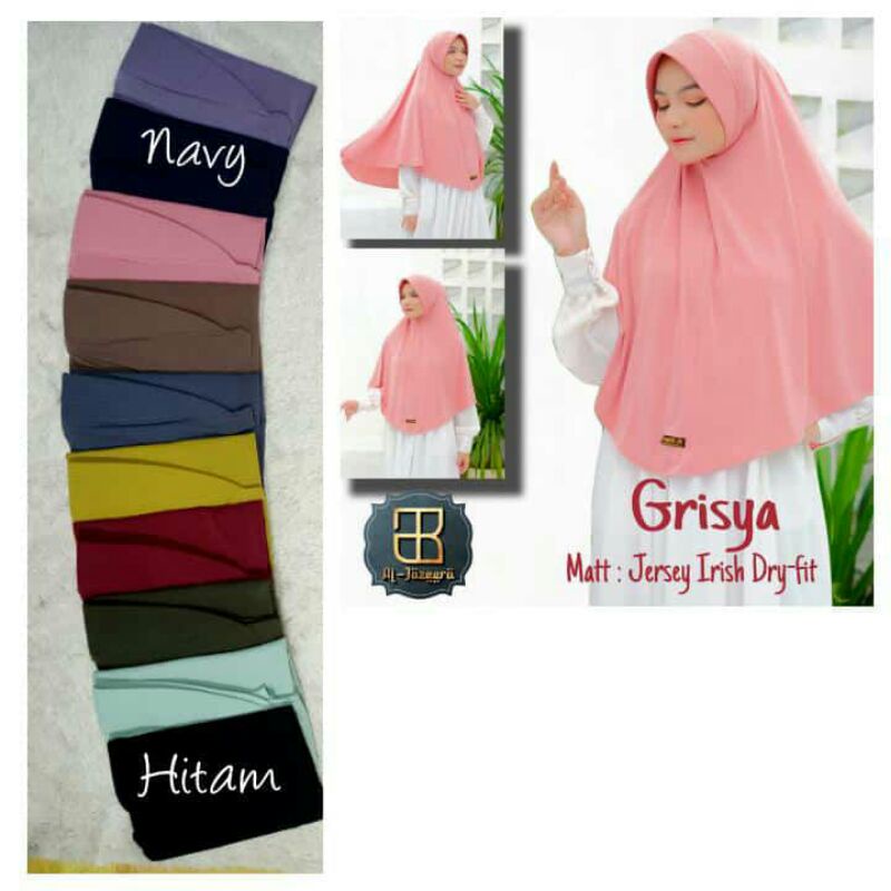 jilbab Al Jazeera Grisya original