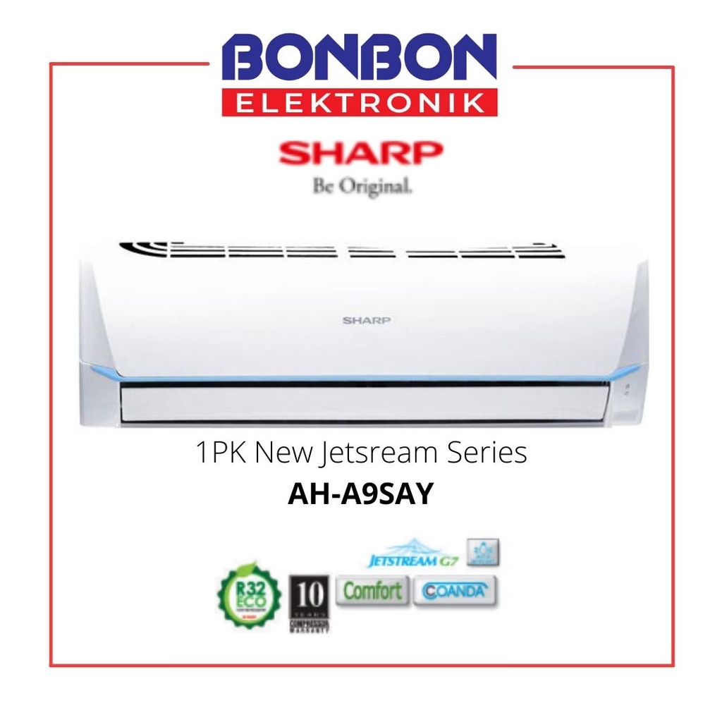 Sharp AC 1PK AH-A9SAY / 1 PK AHA9SAY Thailand New Jetsream Series