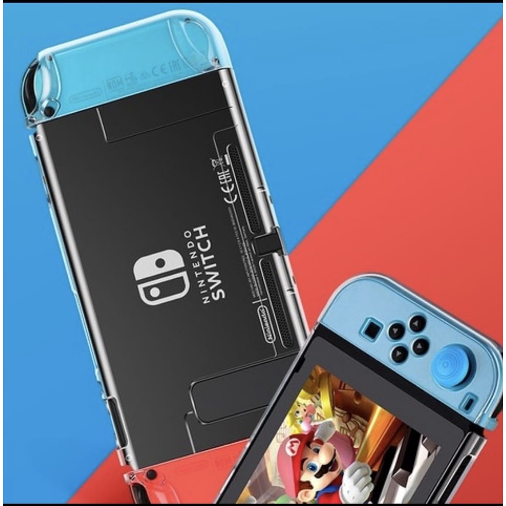 Crystal case mika nintendo swicth transparan casing nintendo switch kesing nintendo switch mika nintendo switch