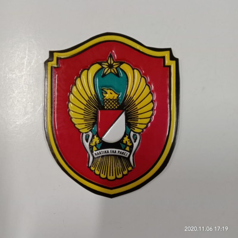 Stiker Embos Besar TNI AD Merah  | Stiker motor TNI AD | Stiker Mobil  TNI AD Merah