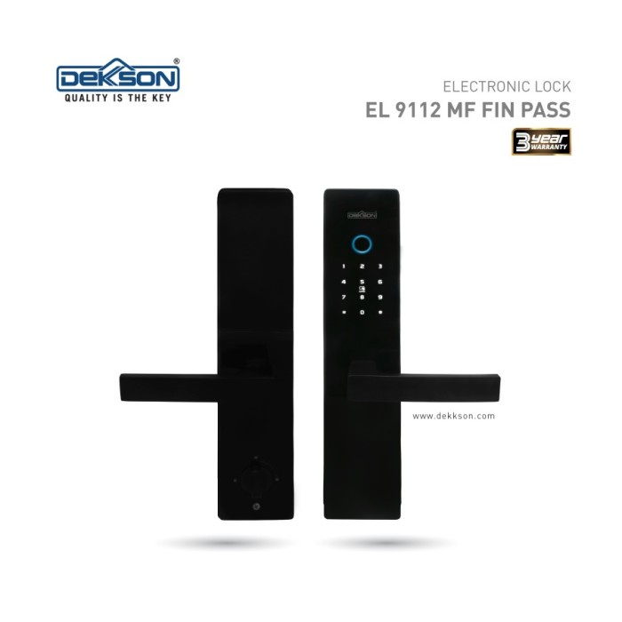 Kunci Pintu Electronic Smart Digital Lock DEKKSON EL 9112 MF FIN PASS