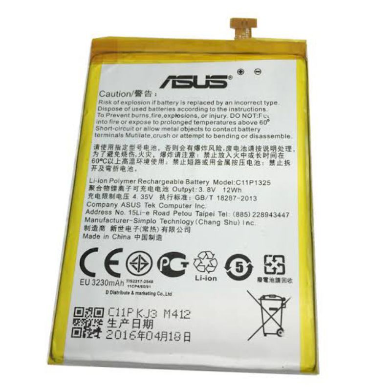 BATTERY BATRE BATERAI ASUS ZENFONE 6 A600CG - T00G - A601CG - C11P1325 ORI BT