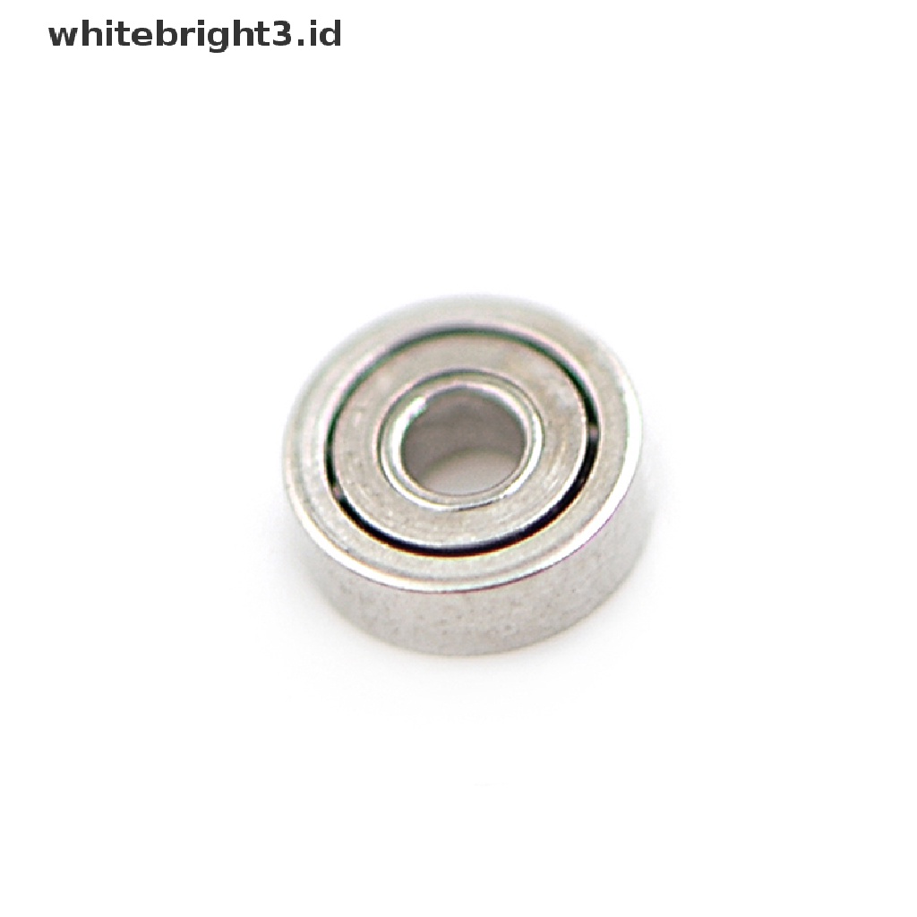 (whitebright3.id) 10pcs 681ZZ Miniatur Bola Bearing Metal 1x3 X 1mm