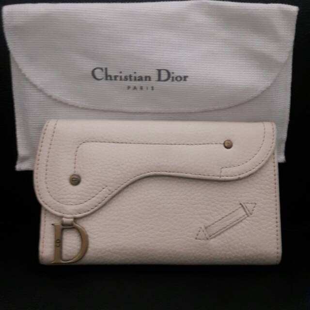 DIOR Wallet Ivory / dompet dior putih gading