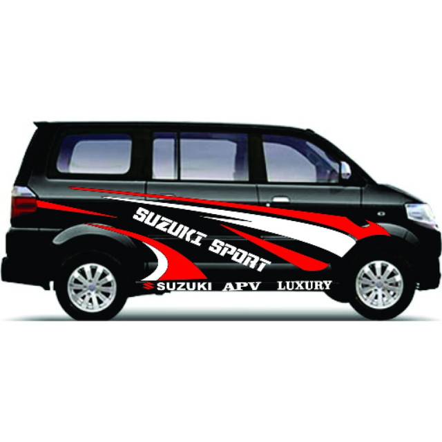 stiker mobil APV terbaru striping APV keren