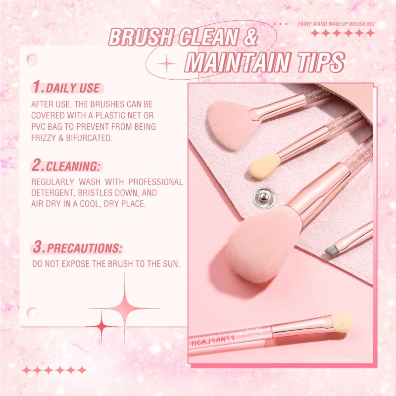 PINKFLASH Makeup Beauty Brush Set Fairy Wand Makeup Tool Multi-use Makeup Accessories PF-T04