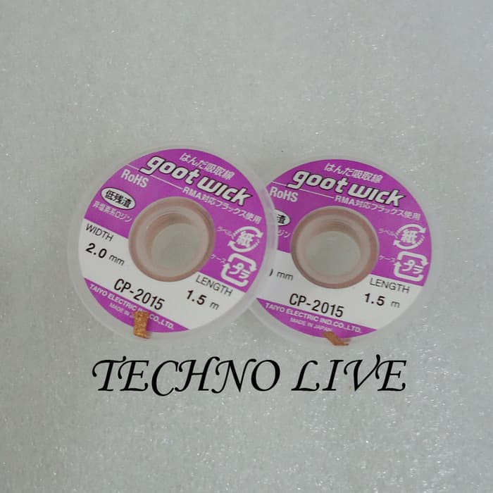 GOOT WICK SOLDER WICK GOOT ORI 2.0MM CP-2015