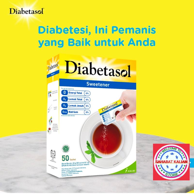 Diabetasol Sweetener  50 Sachet dan100 Sachet