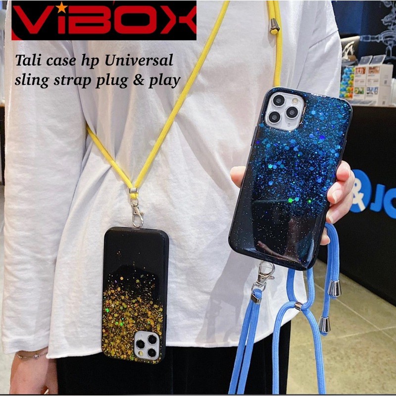 promo Universal vibox nagita Sling Strap Tali gantungan hp candy korean kekinian plug &amp; play