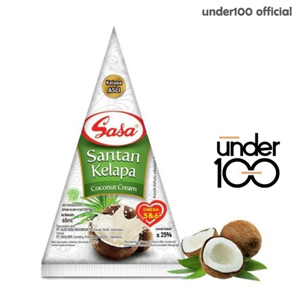 

❤ Under100 ❤ Sasa Santan Kelapa Coconut Cream 65mL Omega 3 & 6 BPOM