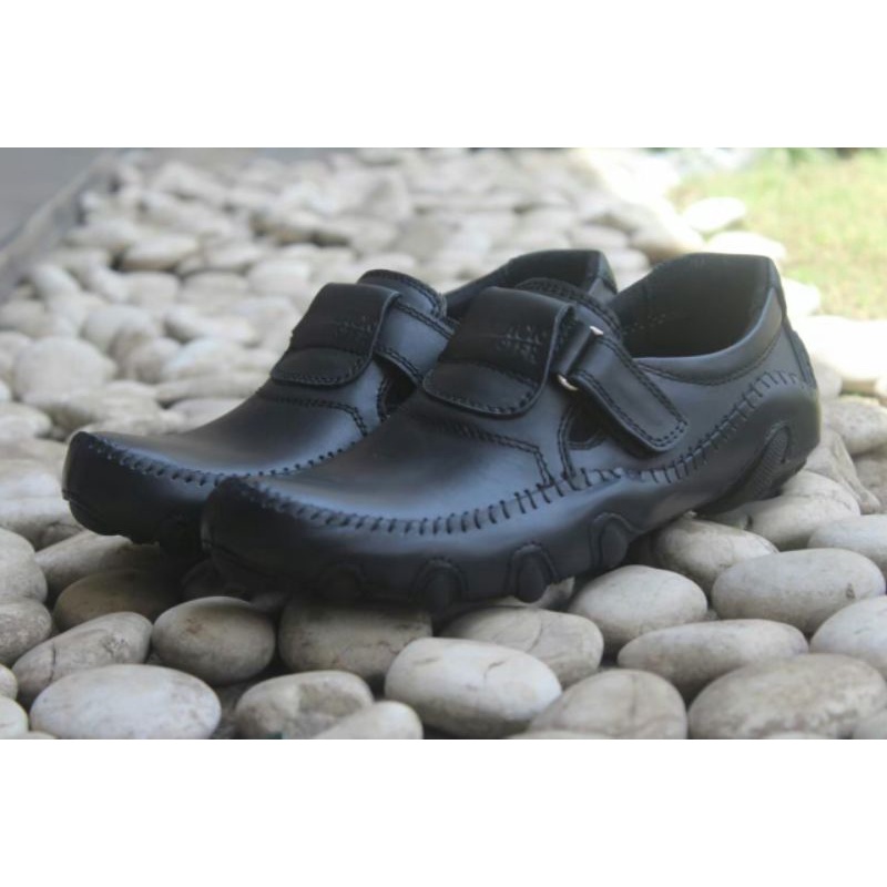 BLACK MASTER BUFFON | Sepatu Slip On Pria Original Kulit Asli Gaya Formal Terbaru Buffon Original