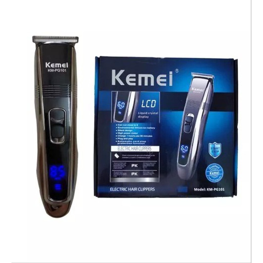 terlaris  produk Hair Clipper Kemei KM PG 104 Alat Cukur Rambut Rechargeble Profesional