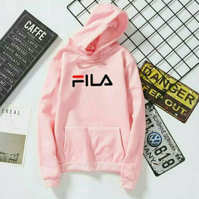 pink fila sweater