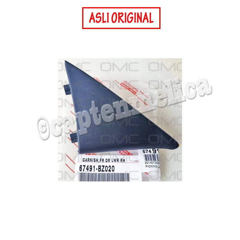 ORI Cover Garnish Tutup Pilar Segitiga Pojok Kaca Jendela DALAM KANAN KIRI Depan Avanza Xenia 2006 2