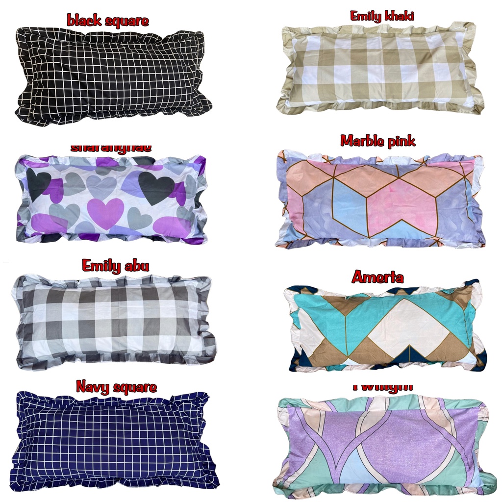 Sarung bantal cinta ukuran jumbo 50x100 cm