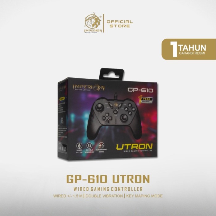 GAMEPAD SINGLE IMPERION TURBO DUAL VIBRATON ULTRON GP-610