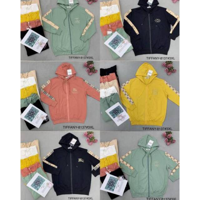 Jaket kaos premium 3xl wanita import ld 120-130cm