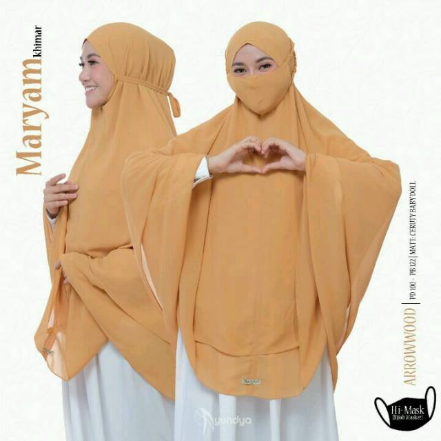 KHIMAR SYARI MARYAM 1 SETMASKER || AYUNDYA