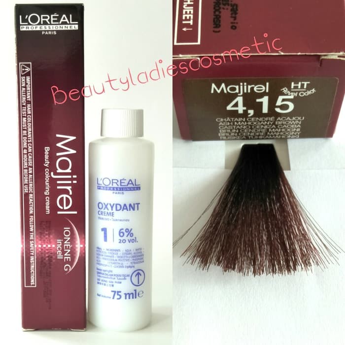"Loreal Majirel Hair Color Ash Mahogany Brown No.415 "