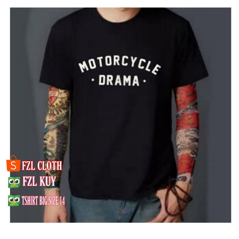 KAOS T-SHIRT MOTORCYCLE DRAMA