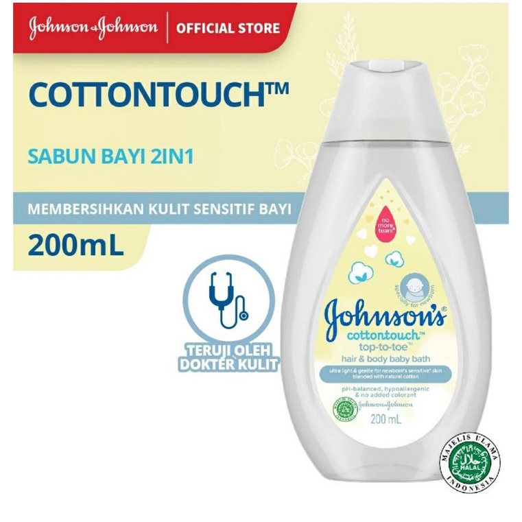 JOHNSONS COTTONTOUCH HAIR &amp; BODY BABY 200 ML