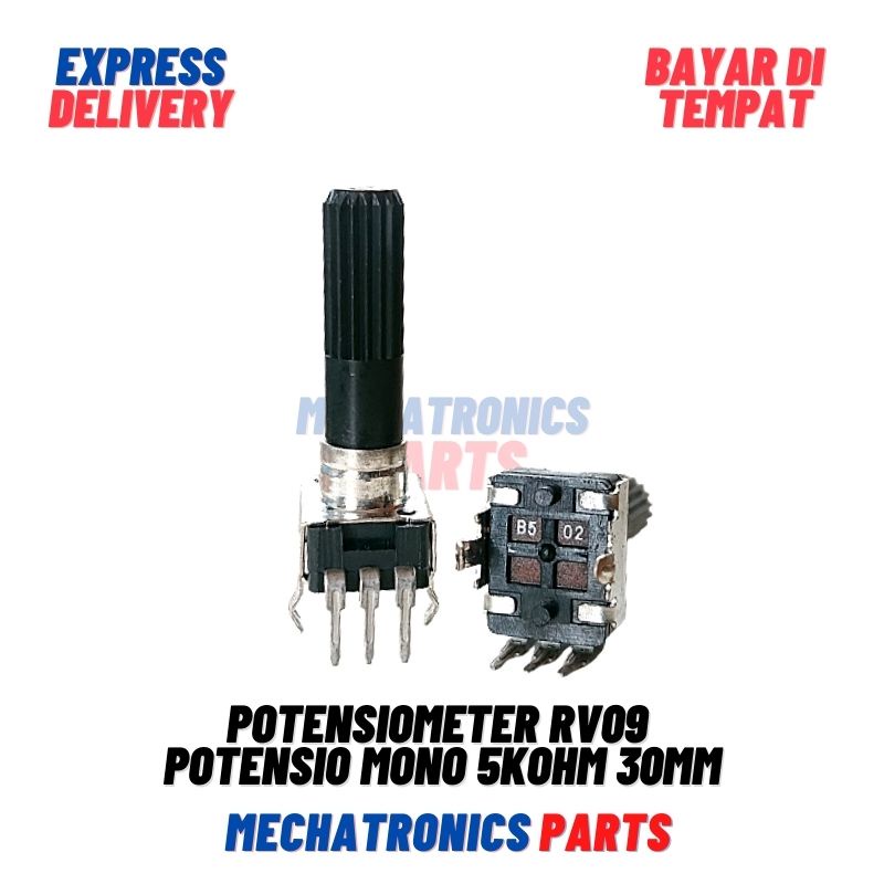 Potensiometer RV09 potensio Mono 5KOHM 30mm