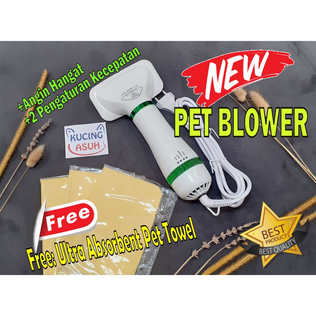 Blower Grooming Kucing Anjing Pet Comb Dryer Sisir Blower 2 in 1