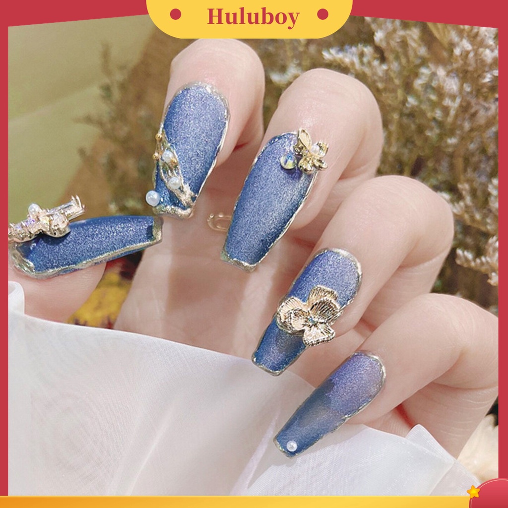 Huluboy Huluboy♡ Aksesoris Dekorasi Nail Art 3D Anti Jatuh Untuk Manicure