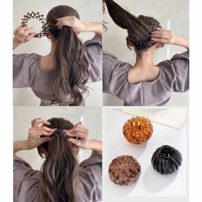 jepit rambut korea ponytail hair clip sanggul import