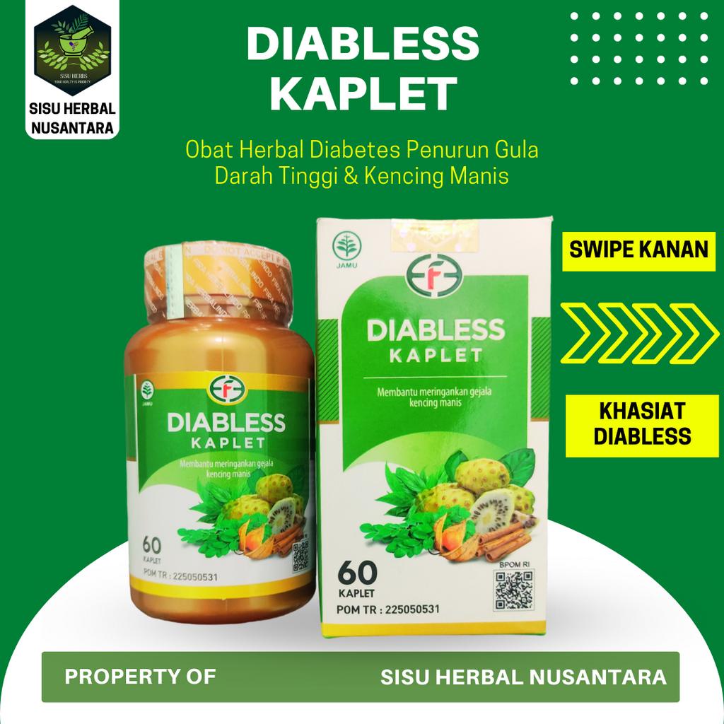 DIABLESS DIABLES KAPLET Asli Herbal Penurun Gula Darah Kencing Manis Obat Diabetes Diables Terbukti Ampuh