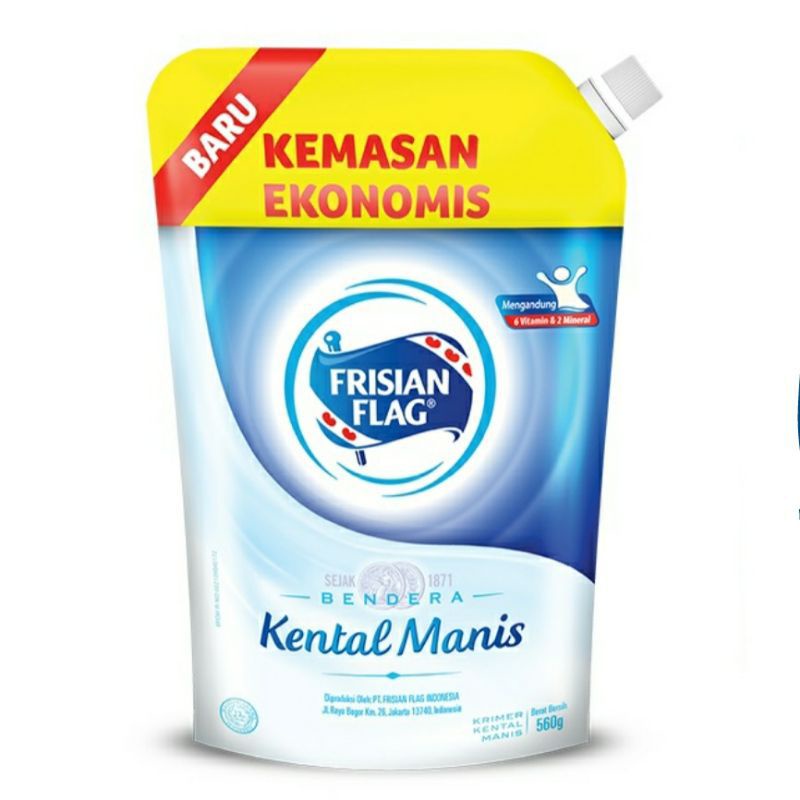 

INDOMILK Susu Kental Manis Pouch 545gr | FRISIAN FLAG Kental