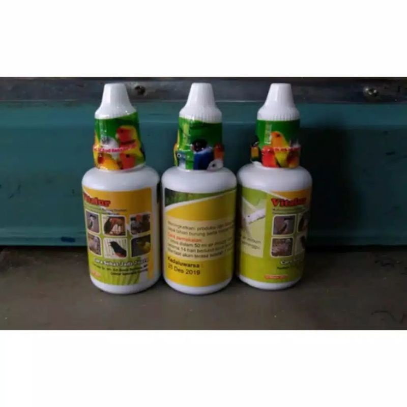 VITALUR Besar VITAMIN OBAT TERNAK BREEDING BURUNG MURAI KACER KENARI CIBLEK