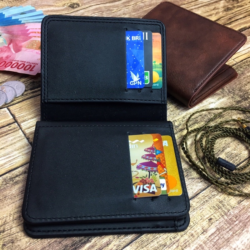 dompet wallet kulit impor norris lipat buku