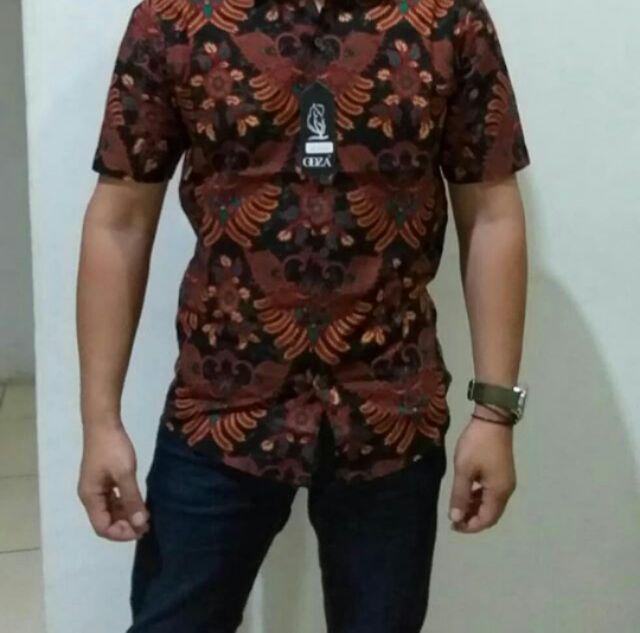 Odza Kemeja Batik Slimfit Modern Kekinian Keren / Terlaris / Motif Super Star Membahana/ Nyaman