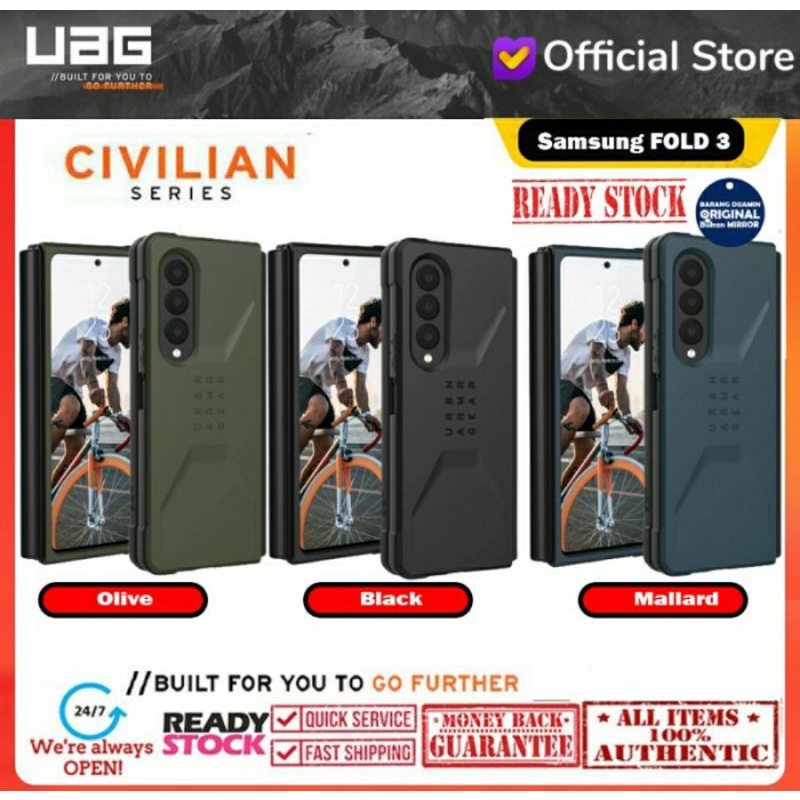 Original Case Samsung Galaxy Z fold3 Fold 3 2021 Casing UAG CIVILIAN Series Cover