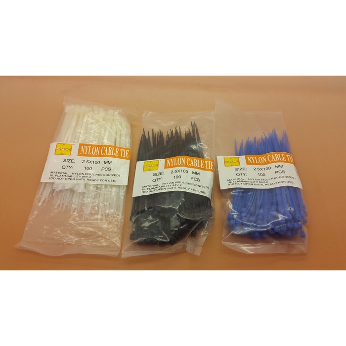 

Kabel Tis / Cable Tie / Kabel Ties Hitam 10 cm Merk KITANI Limited