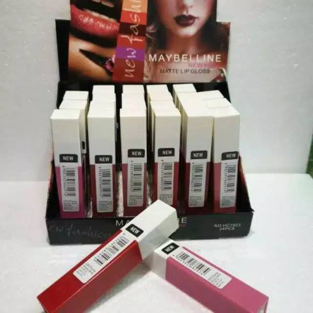 LIPCREAM MAYBELLINE/MAYBELLINE SUPER STAY MATTE  LIPCREAM PERBOX