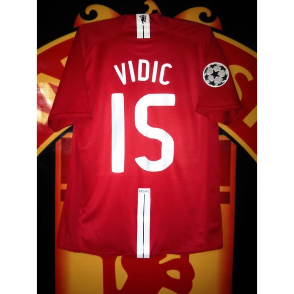 Jersey Manchester United Original Final Champions League 2008 Nemanja Vidic