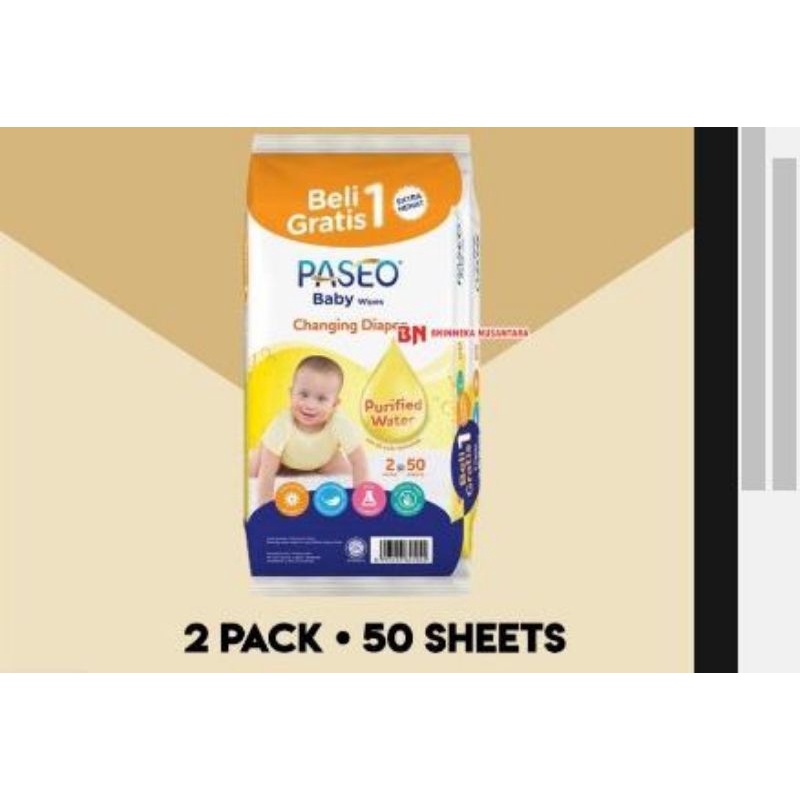 Tisu Basah Paseo Baby Wipes Buy One Get One