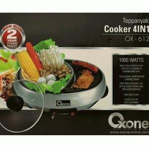 Oxone OX-612 Pemanggang Electric Teppanyaki &amp; Shabu-Shabu Elektrik - Hitam