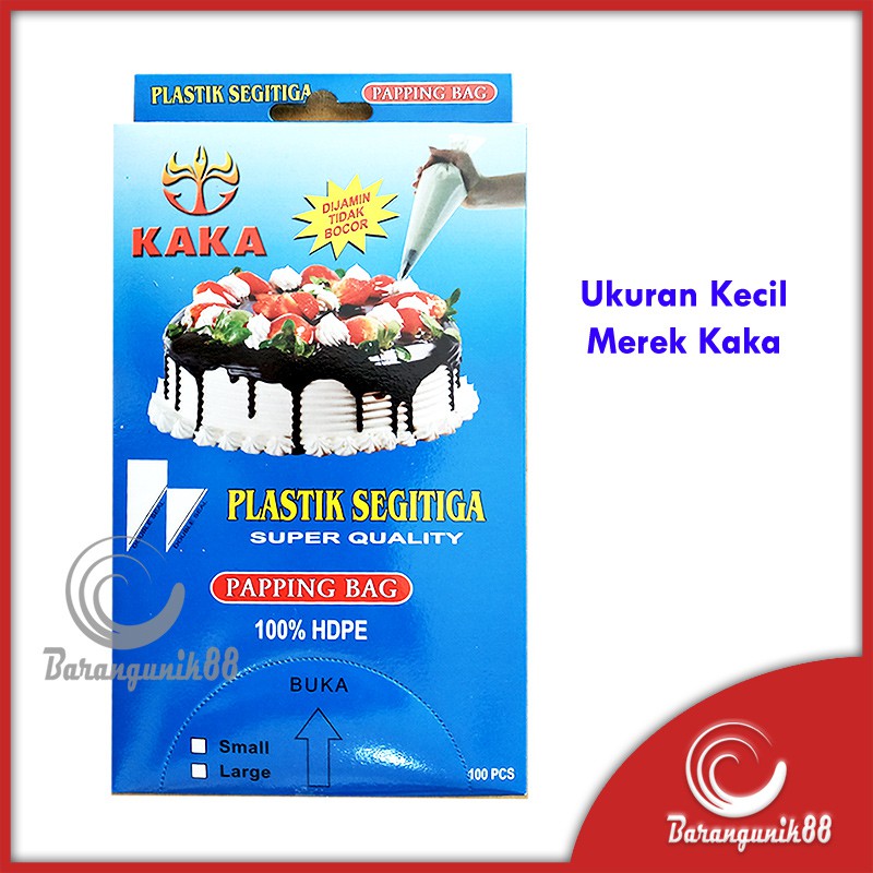 Plastik Segitiga Papping Bag Piping Isi 100 Lembar Kecil Menghias Butter Cream Kue