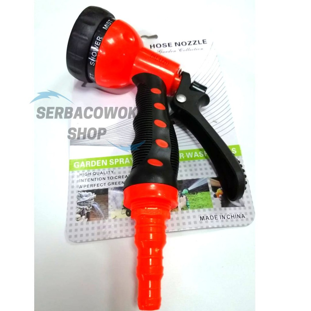 Semprotan Air Hoze Nozzle 7 Posisi Palazzo Semprot Taman Mobil Motor Termurah Berkualitas