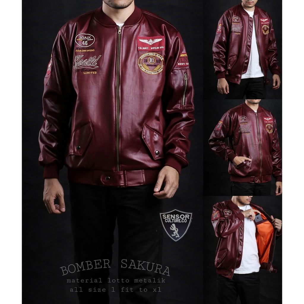 Jaket Bomber Pria / Jaket Bomber Lotto Metalik Terbaru Original