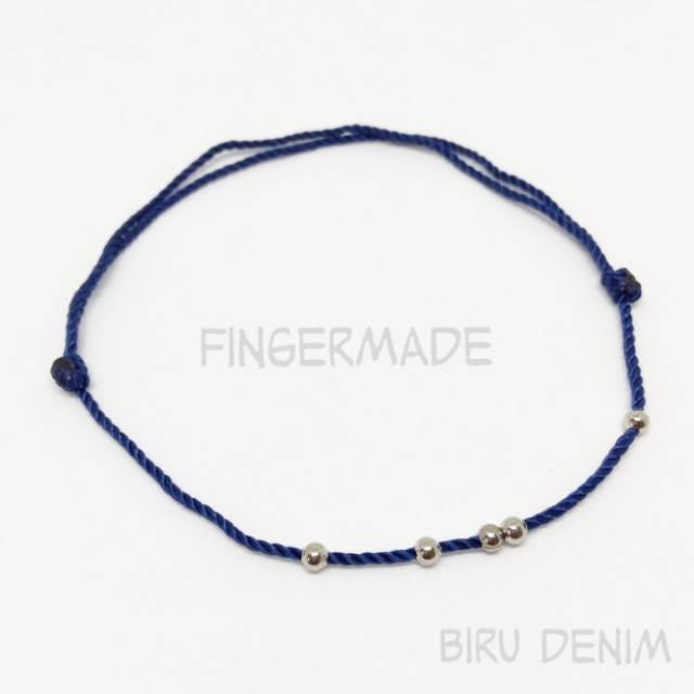 Fingermade Gelang Kaki Tali Nylon Simple