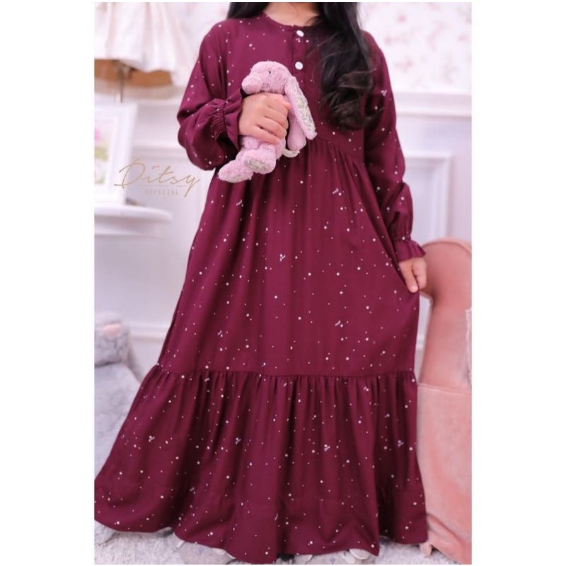 little punto maroon by Ditsy