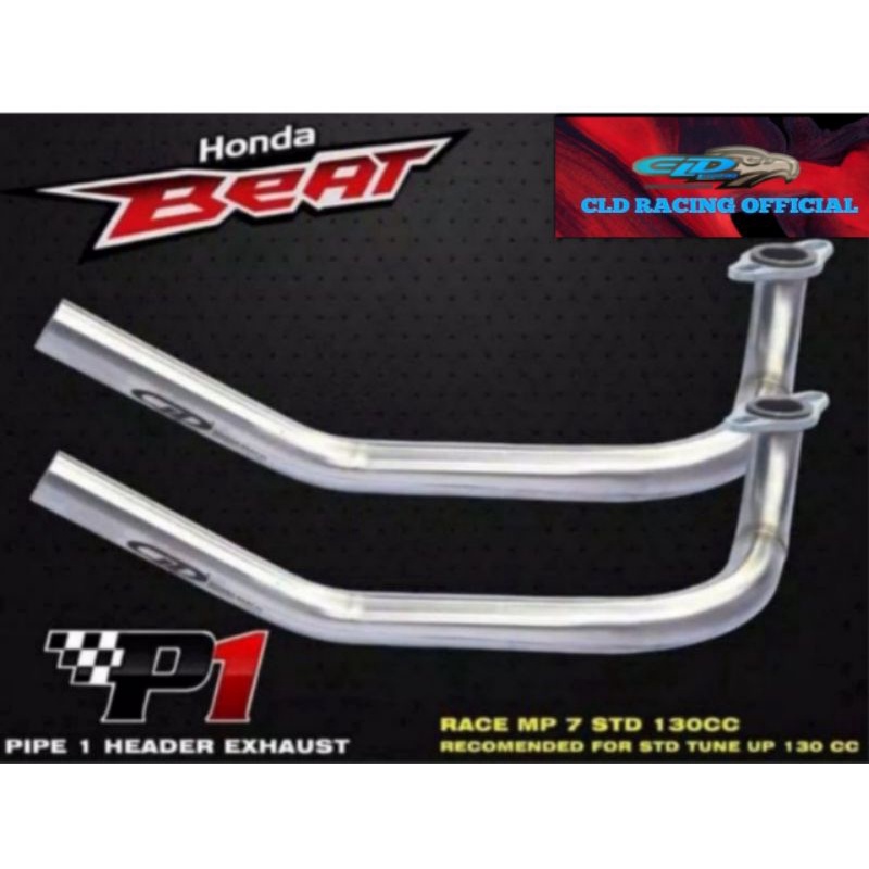 PIPA P1/LEHER KNALPOT CLD RACING BEAT/BEAT FI/SCOOPY/SCOOPY FI
