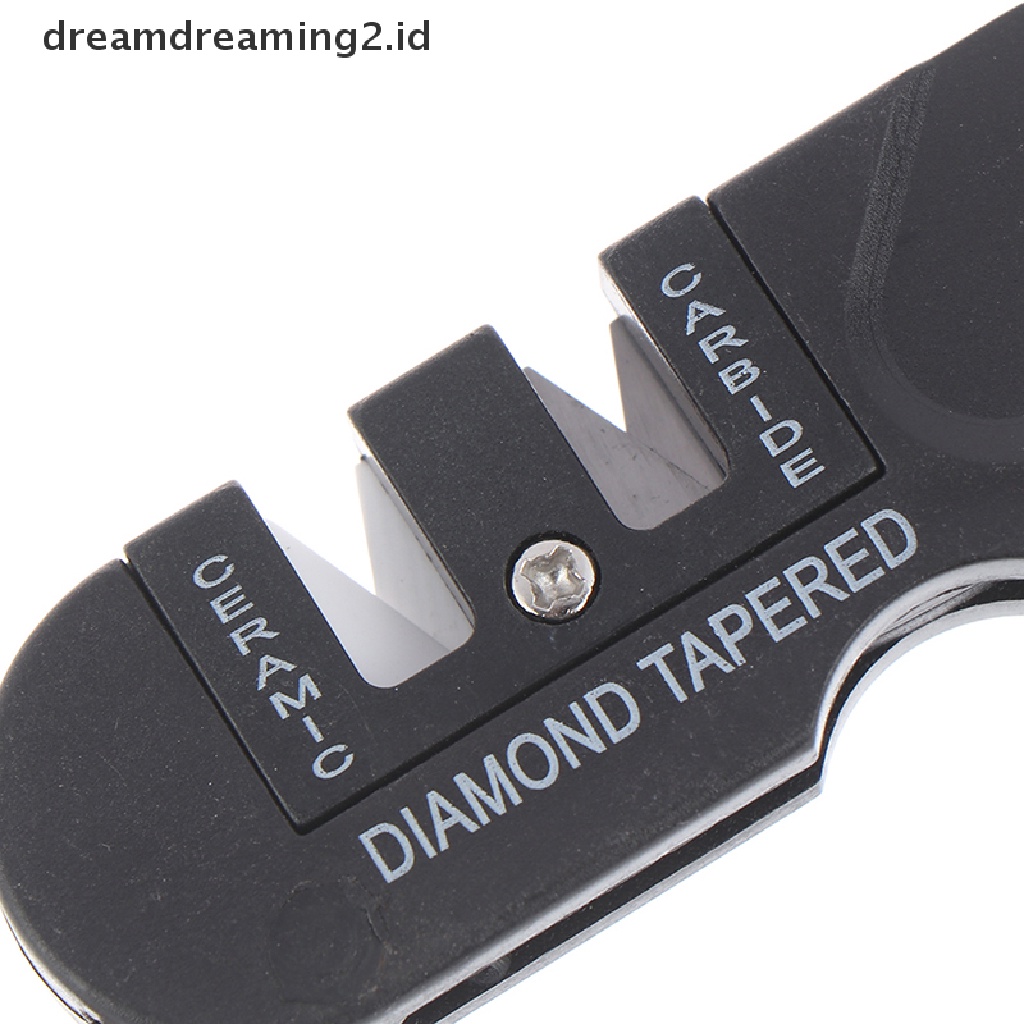 (Hot Style You Like) Alat Pengasah Pisau Portable Bahan Keramik Tungsten Carbide Untuk Camping / Outdoor